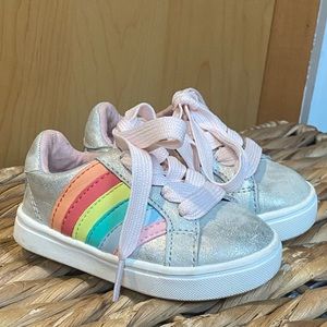 Cat and Jack toddler rainbow sneakers size 5